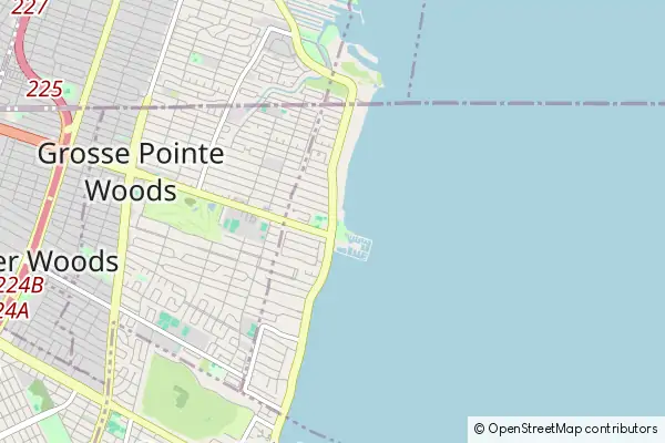 Mapa Grosse Pointe Shores