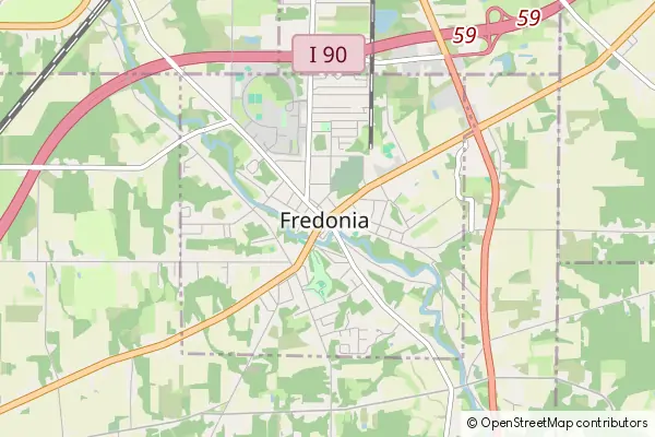 Mapa Fredonia