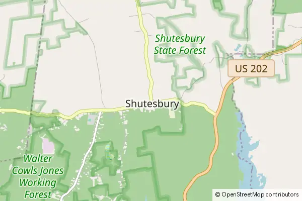 Mapa Shutesbury