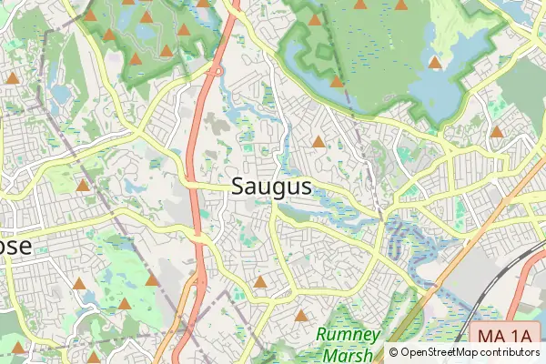 Mapa Saugus