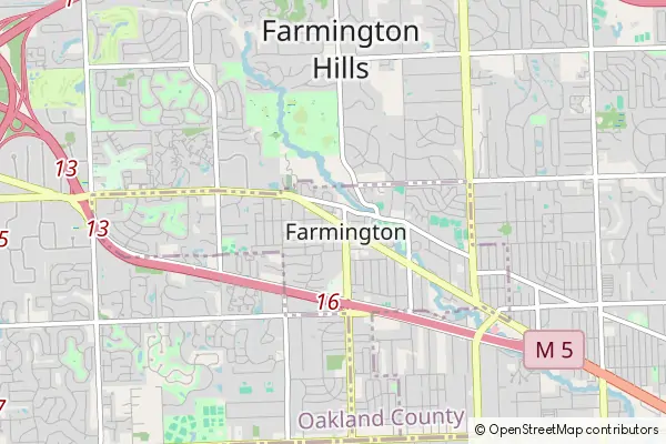 Mapa Farmington