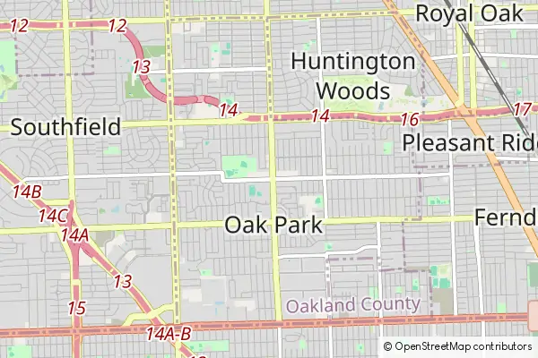 Mapa Oak Park