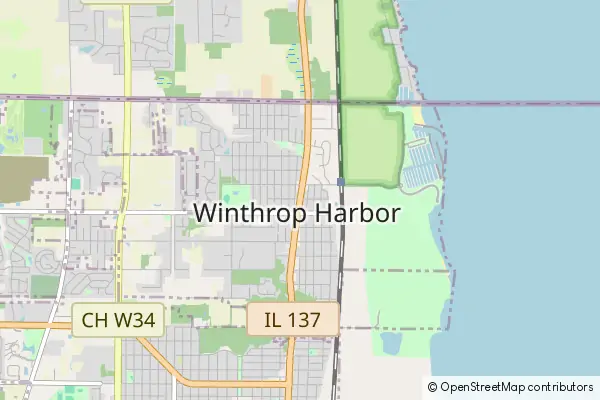 Mapa Winthrop Harbor