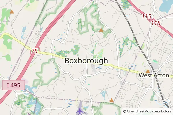 Mapa Boxborough