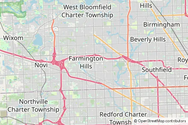 Mapa Farmington Hills