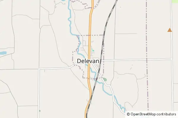 Mapa Delevan