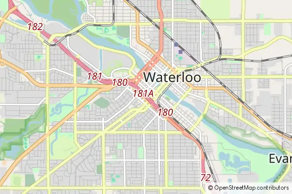 Mapa Waterloo