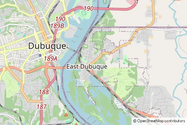 Mapa East Dubuque