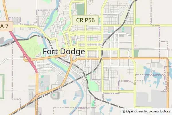 Mapa Fort Dodge