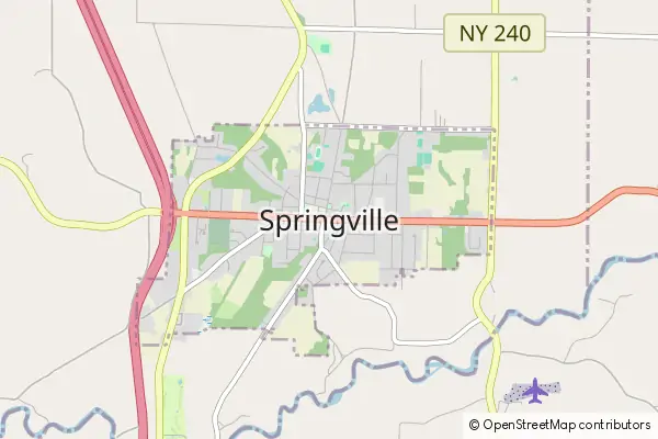 Mapa Springville