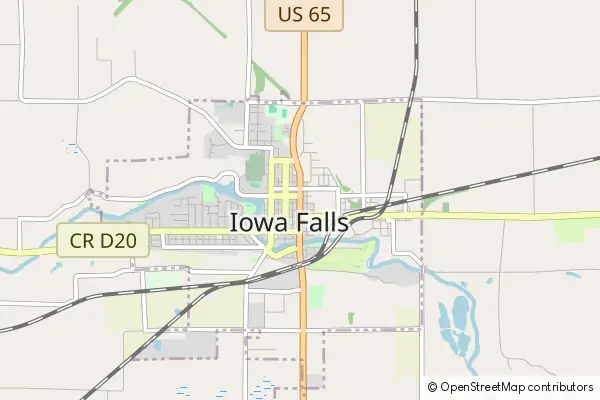 Mapa Iowa Falls