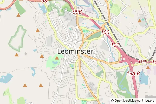 Mapa Leominster