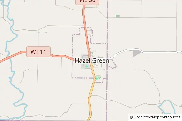 Mapa Hazel Green