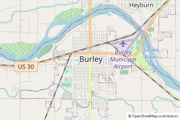 Mapa Burley