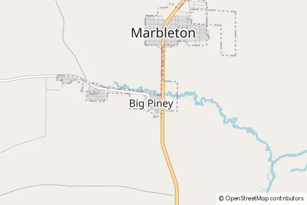 Mapa Big Piney