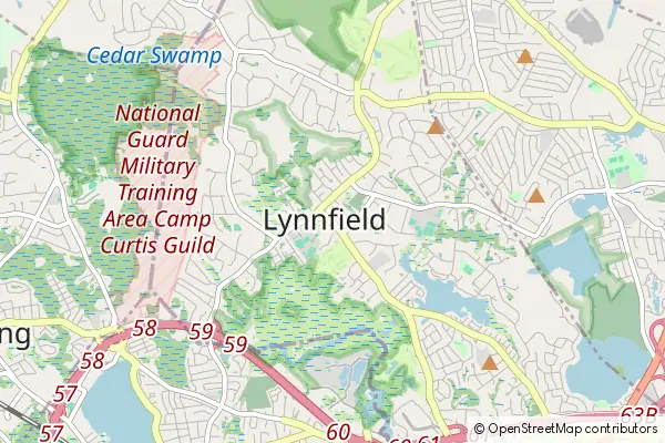 Mapa Lynnfield