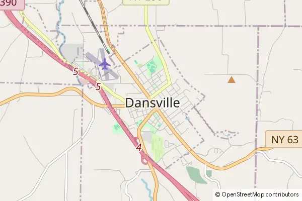 Mapa Dansville