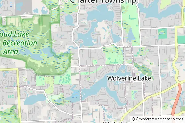 Mapa Commerce Township