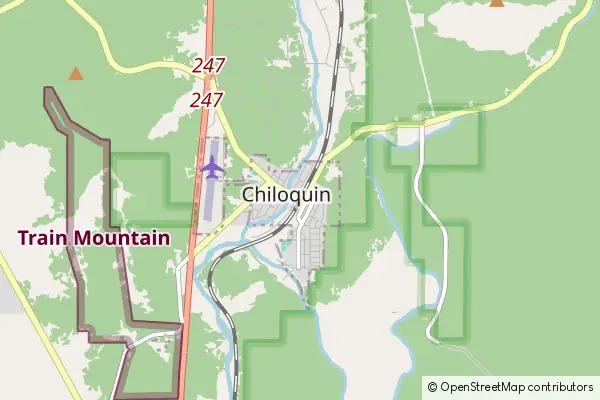 Mapa Chiloquin