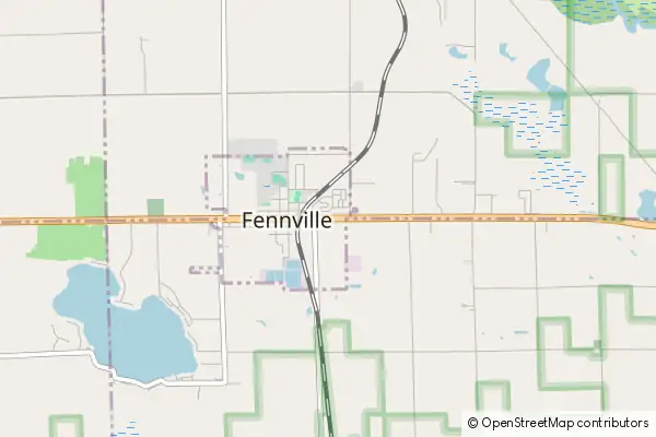 Mapa Fennville