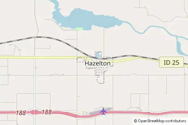 Mapa Hazelton