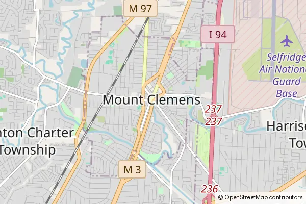 Mapa Mount Clemens