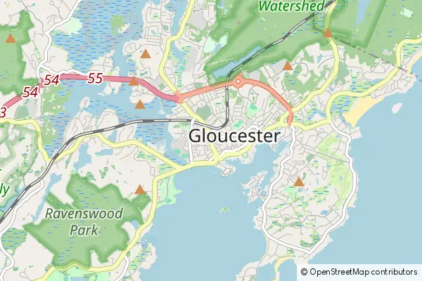 Mapa Gloucester