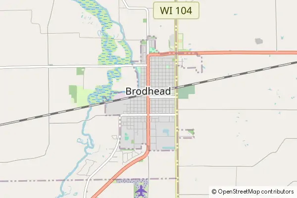 Mapa Brodhead