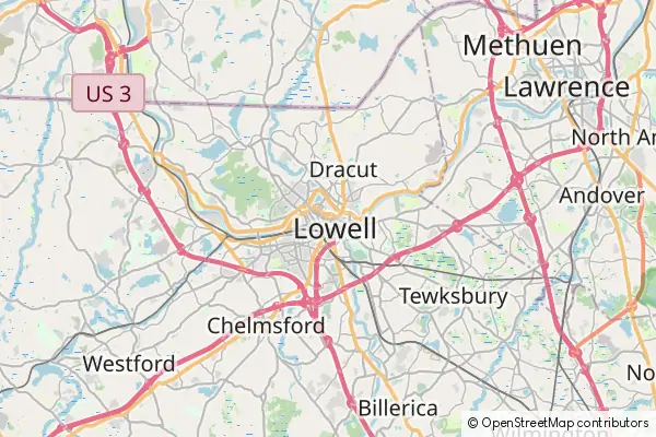 Mapa Lowell