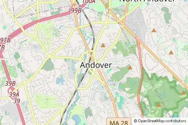 Mapa Andover