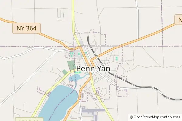 Mapa Penn Yan