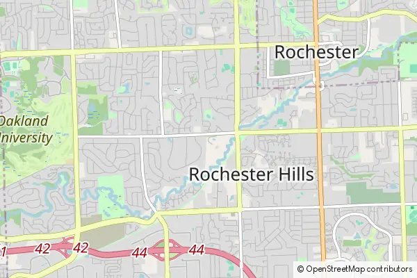 Mapa Rochester Hills