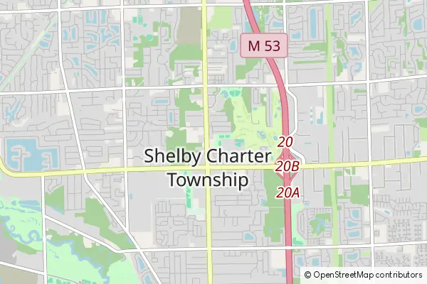 Mapa Shelby Township