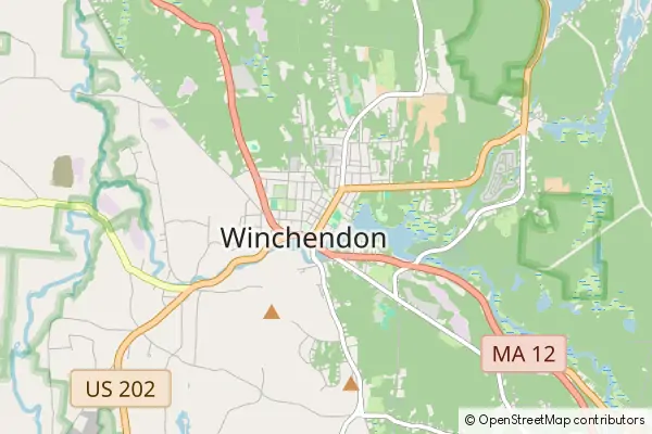 Mapa Winchendon