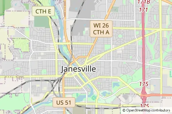 Mapa Janesville