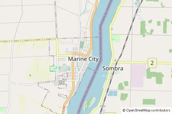 Mapa Marine City