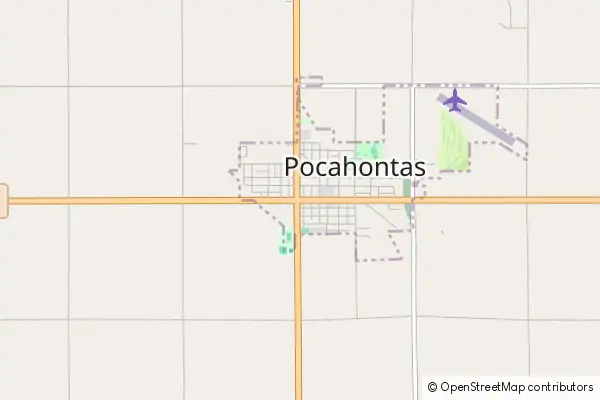 Mapa Pocahontas