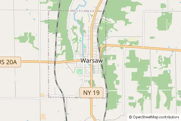 Mapa Warsaw