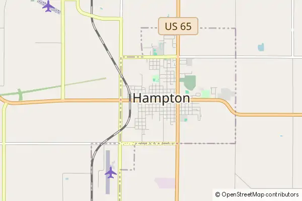 Mapa Hampton