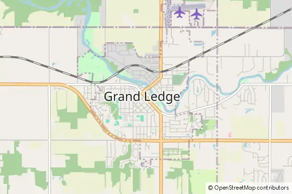 Mapa Grand Ledge