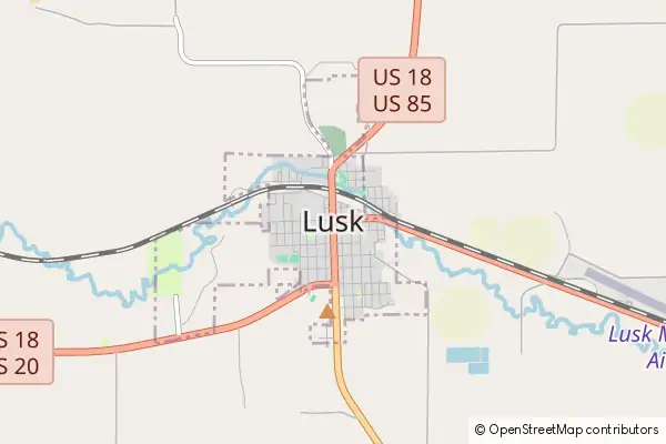 Mapa Lusk