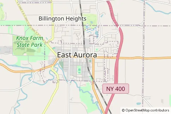 Mapa East Aurora