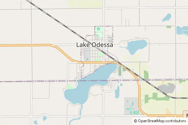 Mapa Lake Odessa