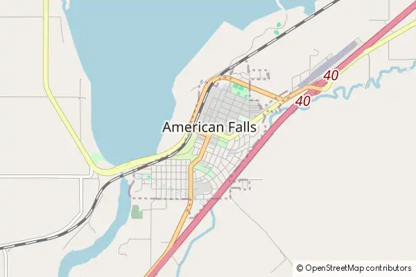 Mapa American Falls