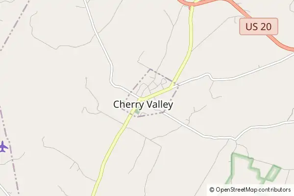 Mapa Cherry Valley