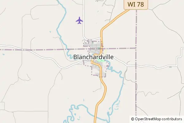 Mapa Blanchardville