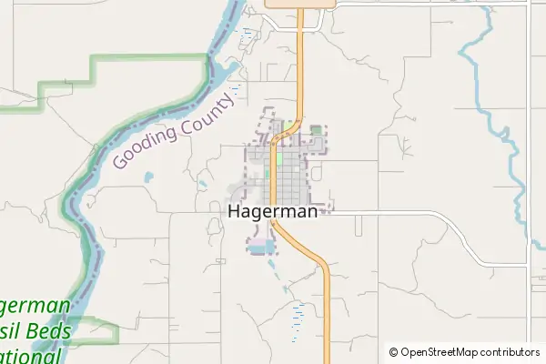 Mapa Hagerman