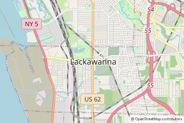 Mapa Lackawanna