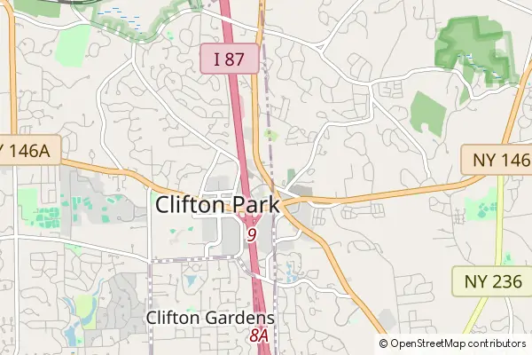 Mapa Clifton Park