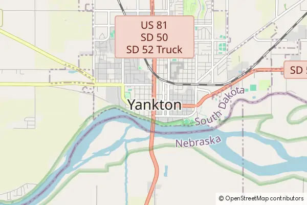 Mapa Yankton